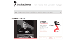 Desktop Screenshot of noontimeconcerts.org